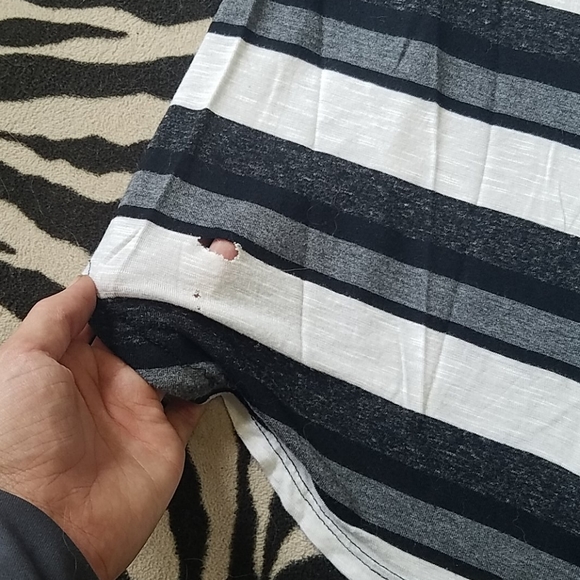 Mesh Tiger and Striped Back Top - Picture 7 of 11